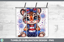 GorgeousAnimals Fourth of July Tumbler design.
