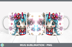 GorgeousAnimals Fourth of July Mug Wrap design.