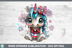 GorgeousAnimals Fourth of July Wind Spinner design.