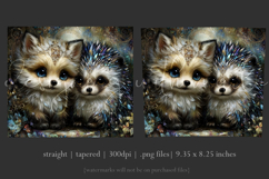 Animal Tumbler Wrap, Fox x Hedgehog Sublimation, s1 Product Image 3