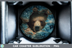 GorgeousAnimals Geode Wall Car Coaster design.