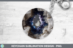 GorgeousAnimals Geode Wall Keychain design.