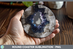 GorgeousAnimals Geode Wall Round Coaster design.