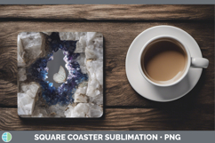 GorgeousAnimals Geode Wall Square Coaster design.