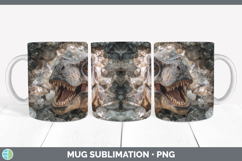 GorgeousAnimals Geode Wall Mug Wrap design.