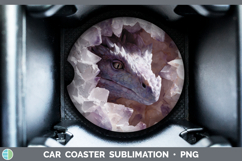 GorgeousAnimals Geode Wall Car Coaster design.