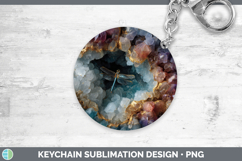 GorgeousAnimals Geode Wall Keychain design.