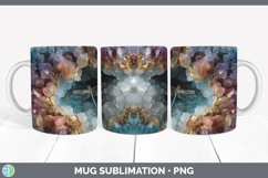 GorgeousAnimals Geode Wall Mug Wrap design.