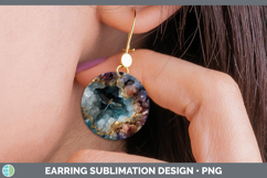 GorgeousAnimals Geode Wall Round Earrings design.