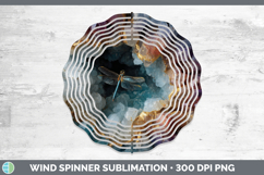 GorgeousAnimals Geode Wall Wind Spinner design.