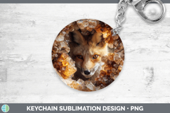 GorgeousAnimals Geode Wall Keychain design.
