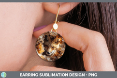 GorgeousAnimals Geode Wall Round Earrings design.