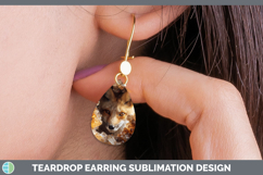 GorgeousAnimals Geode Wall Teardrop Earrings design.