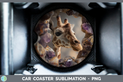 GorgeousAnimals Geode Wall Car Coaster design.