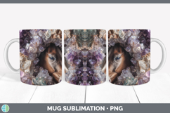 GorgeousAnimals Geode Wall Mug Wrap design.