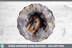 GorgeousAnimals Geode Wall Wind Spinner design.