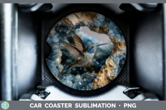 GorgeousAnimals Geode Wall Car Coaster design.