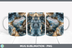 GorgeousAnimals Geode Wall Mug Wrap design.