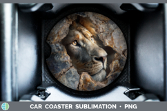 GorgeousAnimals Geode Wall Car Coaster design.