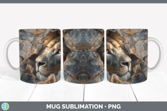 GorgeousAnimals Geode Wall Mug Wrap design.