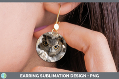 GorgeousAnimals Geode Wall Round Earrings design.