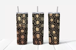 Animals gold sublimation Skinny tumbler wrap design