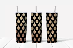 Animals gold sublimation Skinny tumbler wrap design