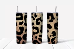 Animals gold sublimation Skinny tumbler wrap design