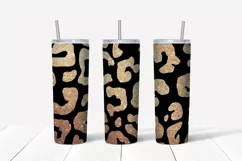 Animals gold sublimation Skinny tumbler wrap design