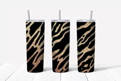 Animals gold sublimation Skinny tumbler wrap design