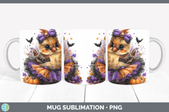 GorgeousAnimals Halloween Mug Wrap design.