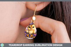 GorgeousAnimals Halloween Teardrop Earrings design.