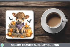 GorgeousAnimals Halloween Square Coaster design.