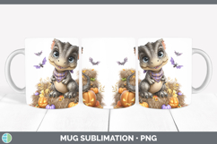GorgeousAnimals Halloween Mug Wrap design.