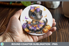 GorgeousAnimals Halloween Round Coaster design.