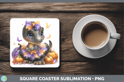 GorgeousAnimals Halloween Square Coaster design.