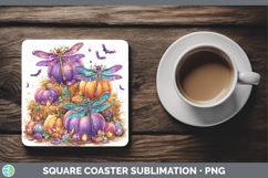 GorgeousAnimals Halloween Square Coaster design.