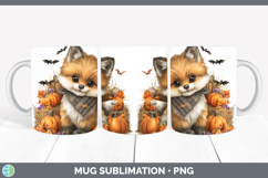 GorgeousAnimals Halloween Mug Wrap design.