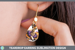 GorgeousAnimals Halloween Teardrop Earrings design.