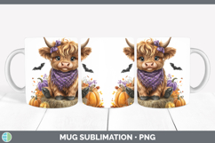 GorgeousAnimals Halloween Mug Wrap design.