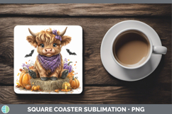 GorgeousAnimals Halloween Square Coaster design.