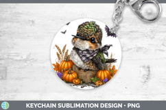 GorgeousAnimals Halloween Keychain design.
