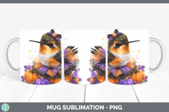 GorgeousAnimals Halloween Mug Wrap design.