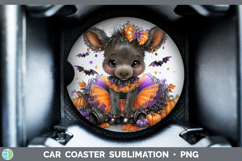 GorgeousAnimals Halloween Car Coaster design.