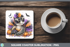 GorgeousAnimals Halloween Square Coaster design.