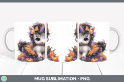 GorgeousAnimals Halloween Mug Wrap design.
