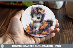 GorgeousAnimals Halloween Round Coaster design.