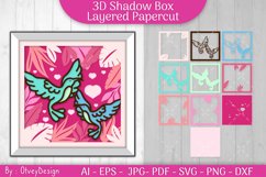 3D Shadow Box Animals Couple Love Layered Papercut Product Image 7