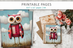 animal illustrations for kids, junk journal pages Product Image 5
