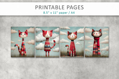 printable animal illustrations for kids, cute animal pages Product Image 2